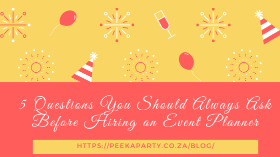 5 Questions to Ask Your Chosen Planner